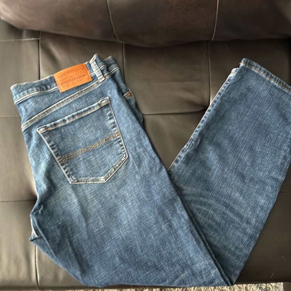 Men’s Lucky Brand 121 Slim Straight Blue Jeans 36 x 32